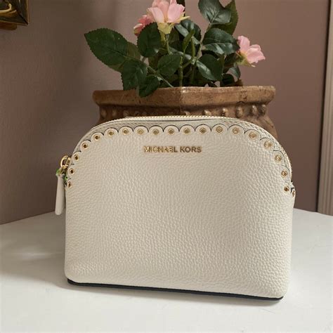 michael kors white makeup bag|Michael Kors makeup bag outlet.